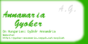 annamaria gyoker business card